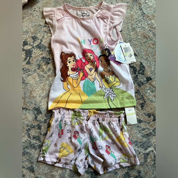 Disney | Pajamas | New With Tags 4t Toddler Girls Disney Princess ...